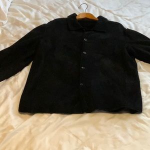 Black Suede Jacket Size 54